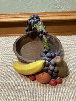 Vintage Ceramic Fruit Basket