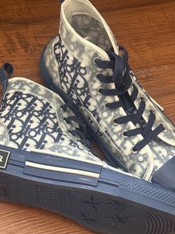 Dior B23 High Top Sneaker Blue Oblique