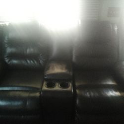 Ashley Leather Couch Set Beautiful ( New )