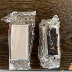 New 15 Amp Single Pole Decorator Wall Switch White ( $ 3 Ea)
