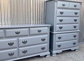 Vintage Stanley Furniture Dresser Set – Professionally Refinished – Solid Wood