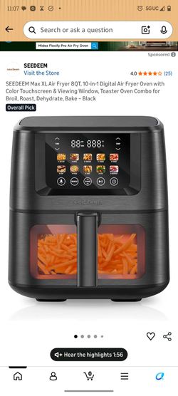 Seedeem air fryer