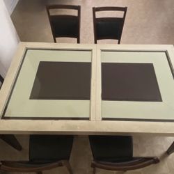 Comedor de 6 Puestos (con centro expandible)/6-Seat Dining Table (with expandable center)