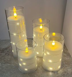 Pure White Flameless Candles