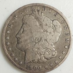 Around Vf 1900 Morgan Silver Dollar