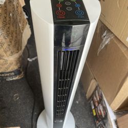 Lasko 1500 Watt 4 Speed Quiet Bladeless Multi Function Remote Control Comfort Control Tower Fan and Space