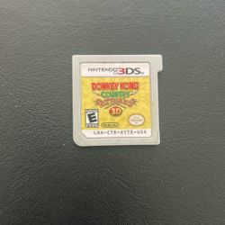 Nintendo 3Ds Game Donkey Kong Country Returns 3-D
