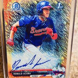 Ronald Acuña Auto Rookie Card 
