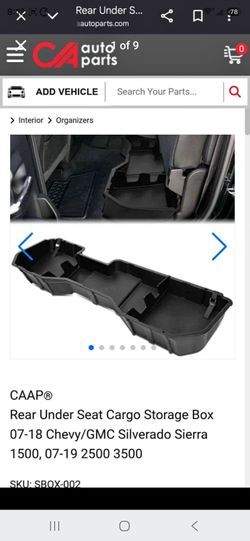 Chevy Silverado Under Seat Storage