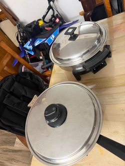 2 electric skillets made in USA