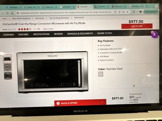 KitchenAid Microwave Like New