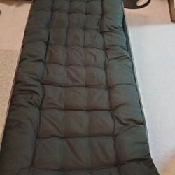 ABORON   Portable Folding Camping Cot with Cushion $30