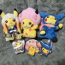 Japan Pokemon Center Exclusive Pikachu Plushies