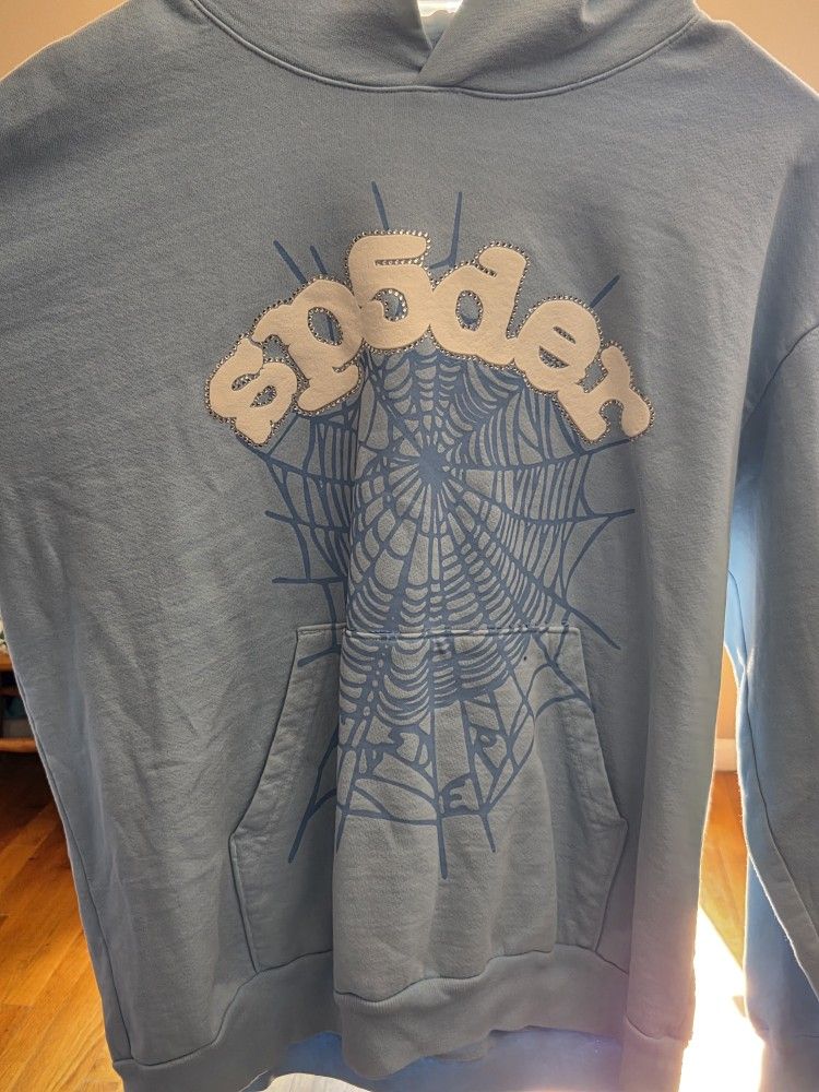Sp5der Baby Blue Hoodie