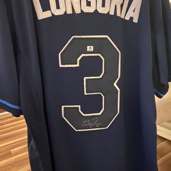 Rays Evan Longoria Signed New Jersey 