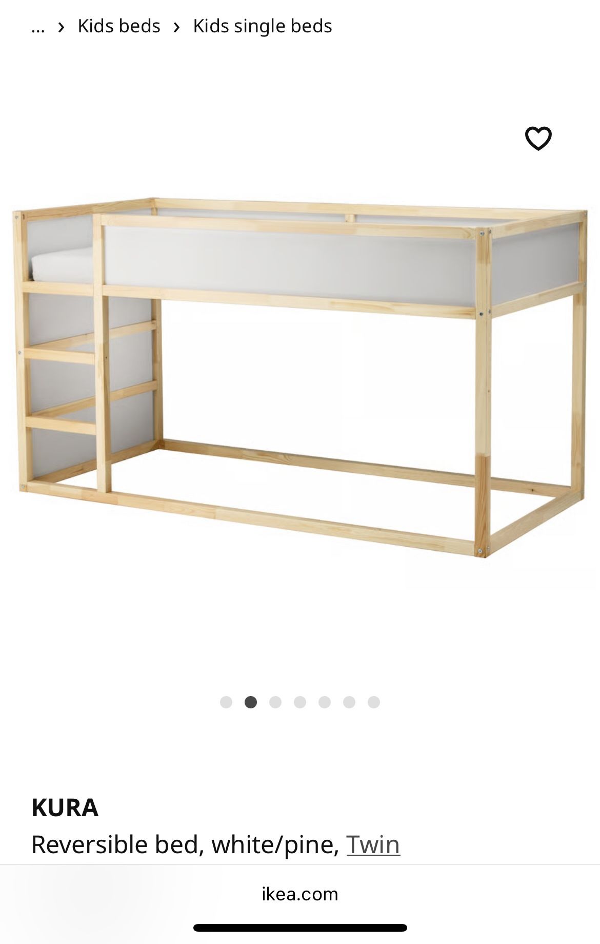 IKEA Twin Reversible Bed