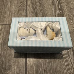 Baby first tooth and hair keepsake