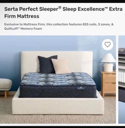 King Serta Extra Firm Mattress Like BRAND NEW