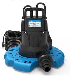 Acquaer 1/4 HP Automatic Swimming Pool Cover Pump 2250 GPH