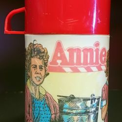 Vintage 1981 Annie Movie Promo Lunch Pale Thermos