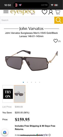 John Varvatos Gold V545 Skull Designer Sunglasses