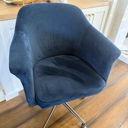 World Market Navy Blue Chair 