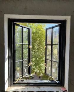 French-style aluminum doors