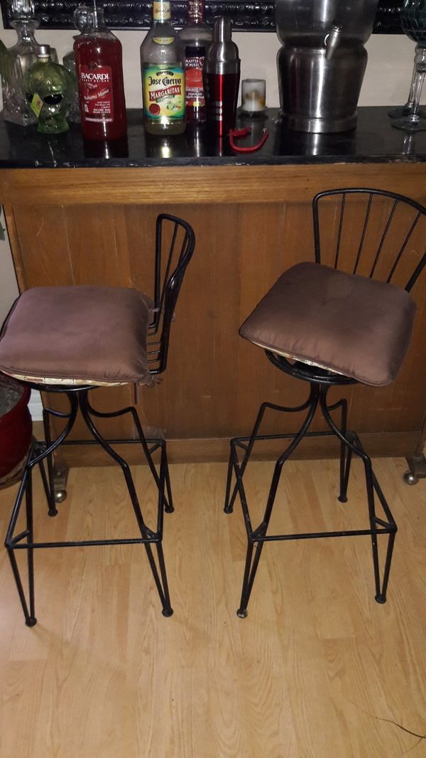 Wrought Iron Bar Stools With 360 Swivel Seats For In Columbus Wrought Iron Bar Stools With 360 Swivel Seats