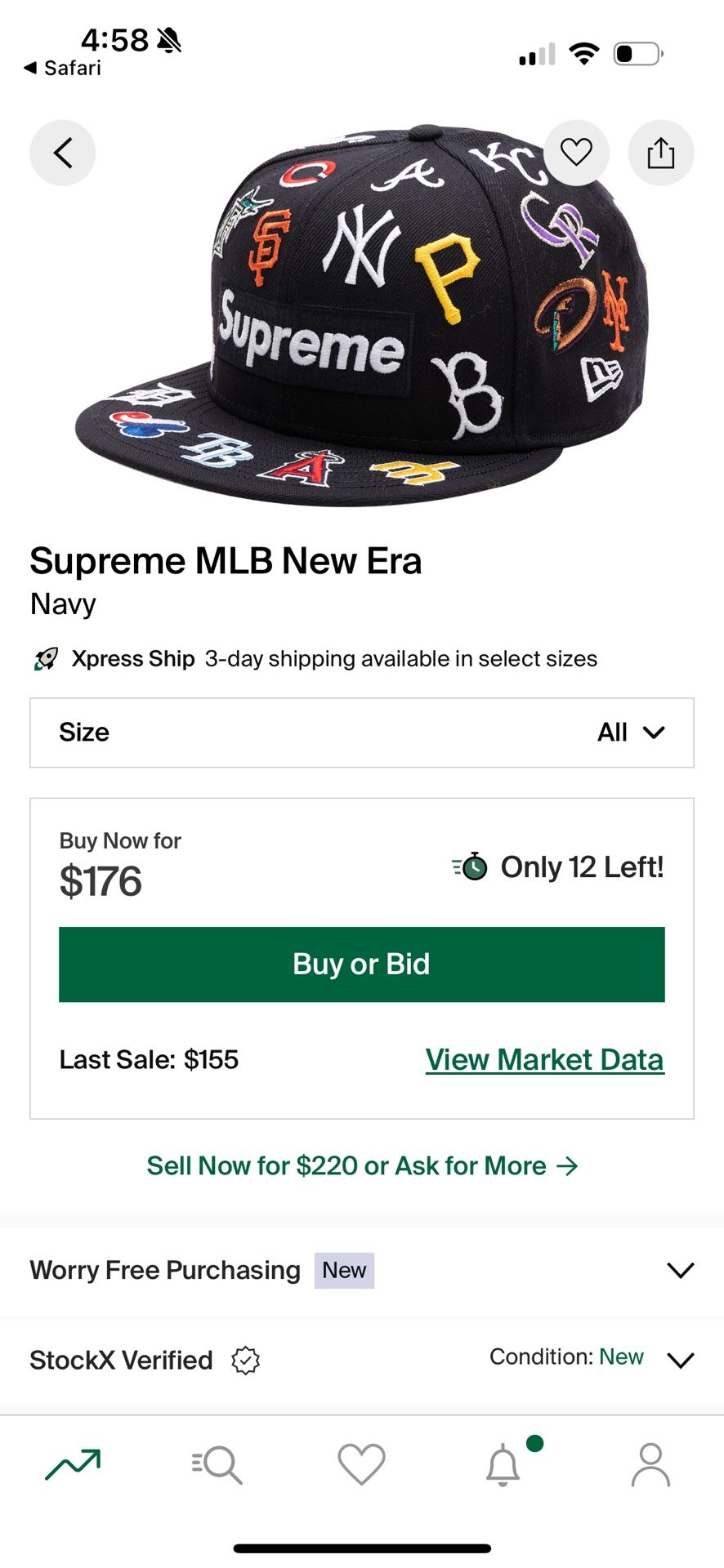 Supreme MLB New Era Hat