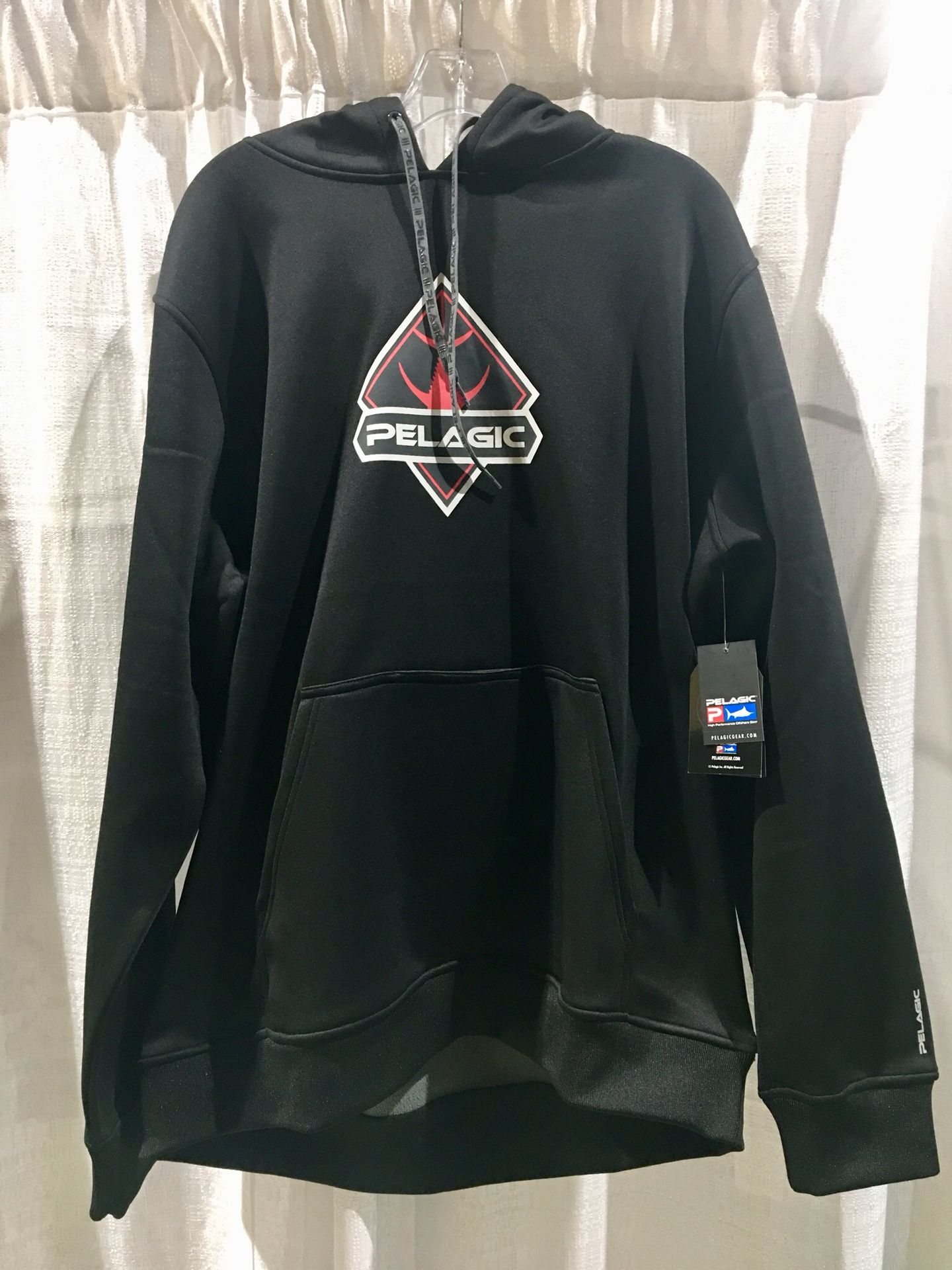 Pelagic Chugger Beer Koozie Hoodie Sweatshirt. Hydro Repel Fleece. New with Tags. Size XL