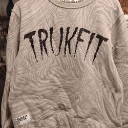 RARE GREY TRUKFIT LIL WAYNE CREWKNECK SWEATER!