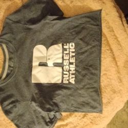 Gray Russell Athletic t-shirt cropped