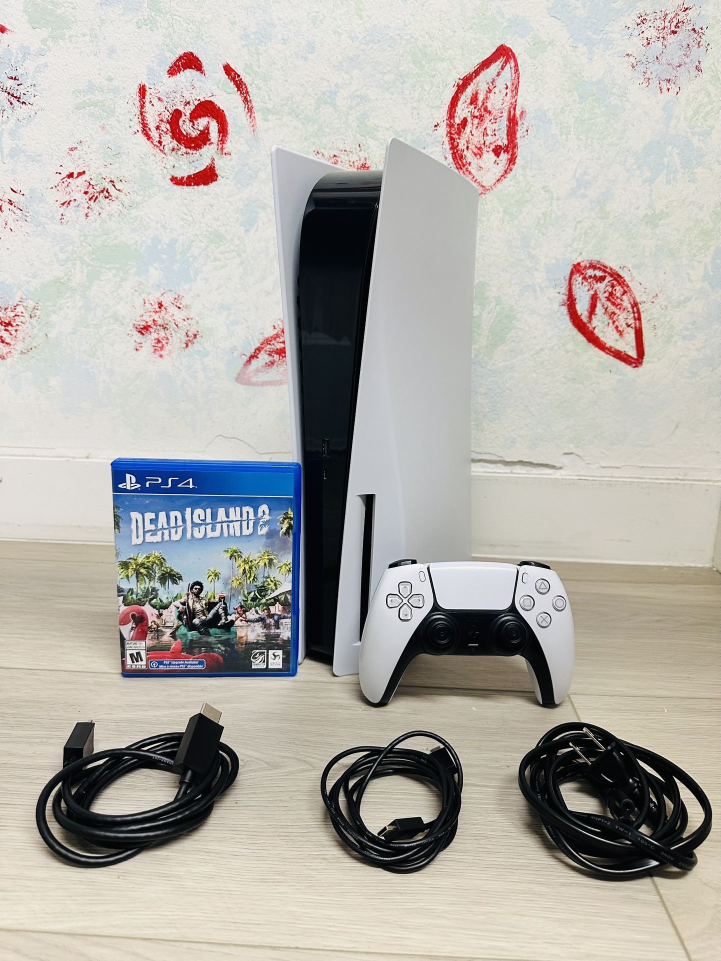 Sony PlayStation 5 - 825GB , Bonus 1 Game Dead Island 2 ( Used )