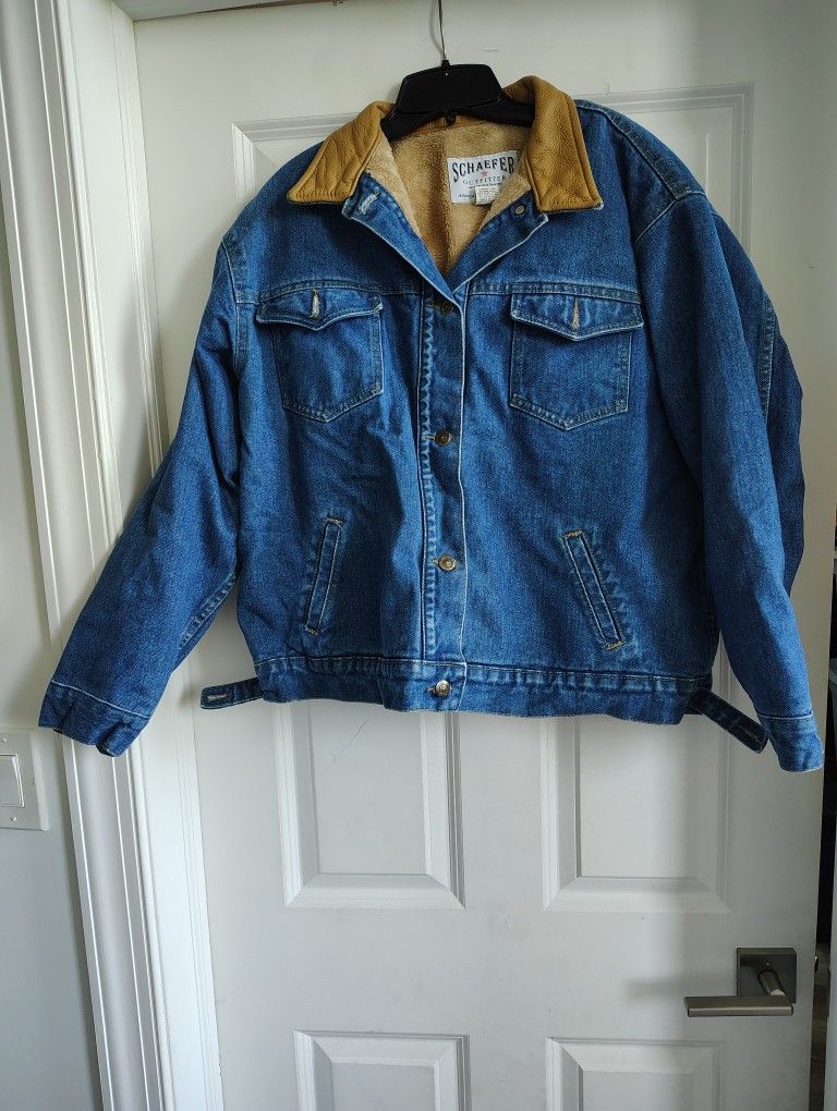 Schaeffer Outfitters Lined Denim Jean Jacket X.