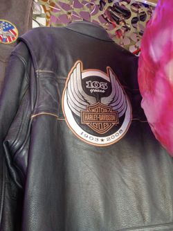 100 year anniversary Harley Davidson centennial edition leather jacket