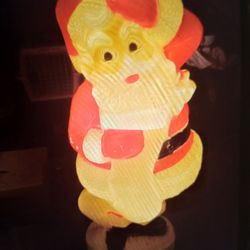 Vintage Blow Mold Santa Great Condition