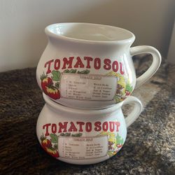 Vintage Tomato Soup Mugs