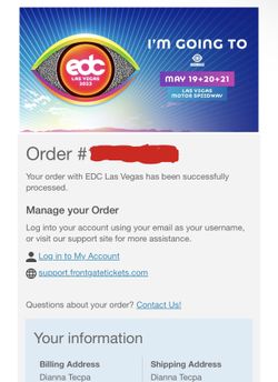 VIP EDC TICKET