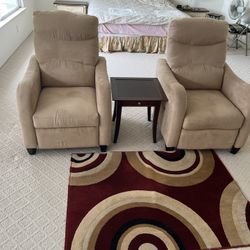 2 Reclining Chairs $100