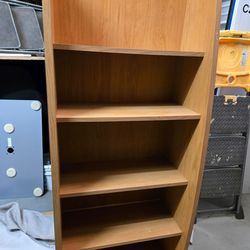 Particle board bookshelve
