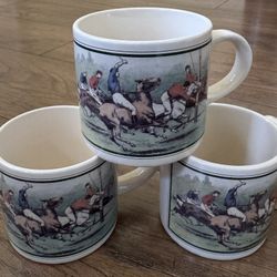 Set of 3 Vintage RALPH LAUREN Polo Match Mugs