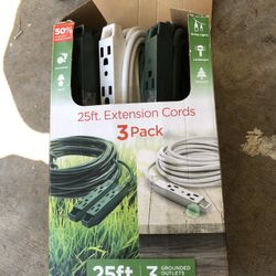 3 PK Extension Cord