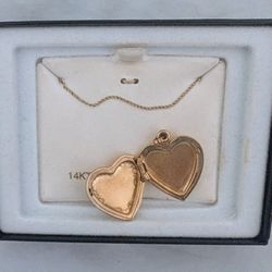 Gold Heart Locket 