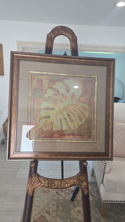 Framed Monstera Leaf Art Print