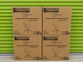 Office Chair, Adjustable Height, Teal - Brand New