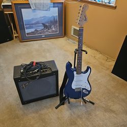 Guitar and amp
