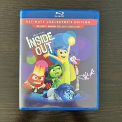 Disney Pixar Inside Out Blu-Ray 3D and DVD Kid’s and Children’s Movies