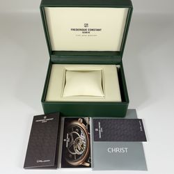 Genuine Frederique Constant Geneve Green Watch Presentation Box / Case