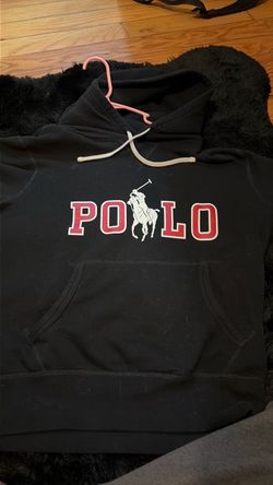 Black polo hoodie