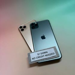 Apple IPhone 11 Pro Max - Only $1 Today Pay The Rest Later! 